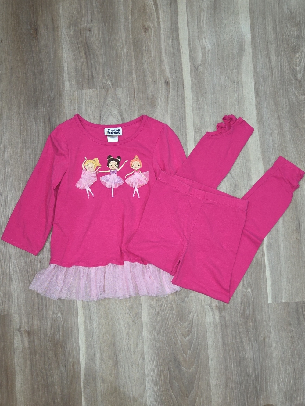 •Counting Daisies• Little Girls Ballerina Matching Set